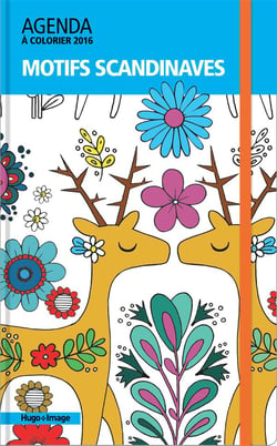Agenda à colorier 2016 - motifs scandinaves
