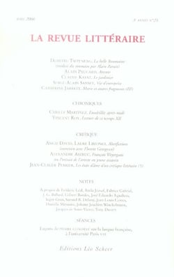 LA REVUE LITTERAIRE n.25