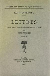 Lettres - tome i
