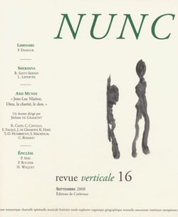 Revue nunc n.16 - jean-luc marion