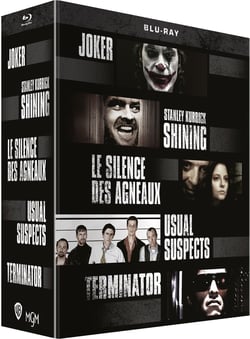 Coffret : Joker + Shining + Le Silence des agneaux + Usual Suspects + Terminator