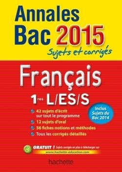 Annales bac 2015 francais 1re l-es-s