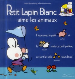 Petit lapin blanc - aime les animaux