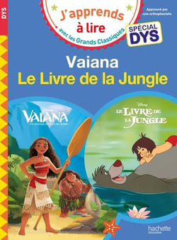 Disney - Vaiana / Le livre de la jungle - Spécial DYS (dyslexie)