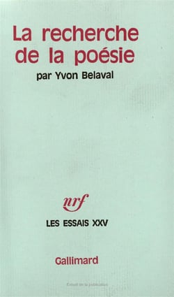 La recherche de la poesie