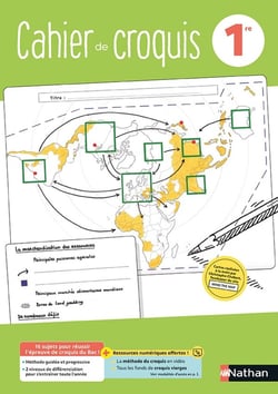 Cahier de croquis : géographie : 1re : cahier de l'élève (édition 2021)