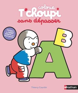 Colorie T'choupi sans dépasser (Les lettres)