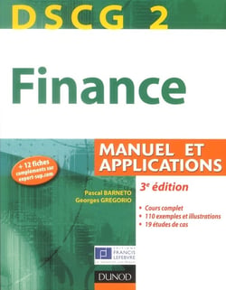 DSCG 2 - finance - manuel et applications (3e édition)