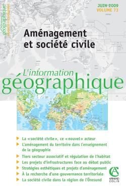L'information géographique - Vol. 73 (2/2009) Aménagement et société civile