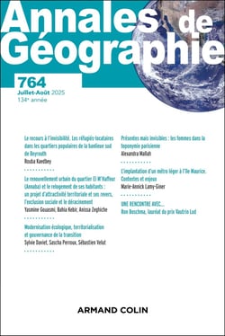 Revue Annales de géographie n.764 : Varia