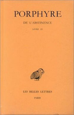 De l'abstinence Tome 3 - livre 4, index