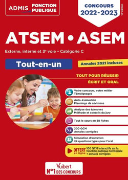 Concours ATSEM et ASEM : catégorie C - tout-en-un - agent (territorial) spécialisé des écoles maternelles