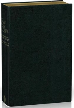 Bible NEG MacArthur - souple cuir noir, tranches or, onglets découpés, avec boîtier