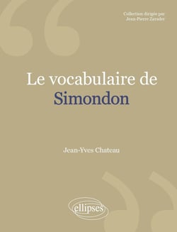 Vocabulaire de Simondon (Le)