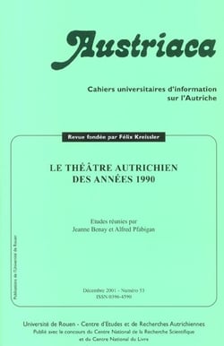 AUSTRIACA n.53 : le théâtre autrichien des années 1990
