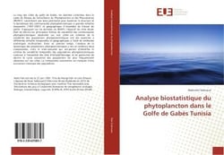 Analyse biostatistique du phytoplancton dans le golfe de gabes tunisia