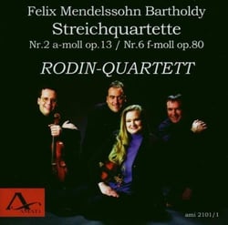 Streichquartette Nr.2 a-moll op.13 / Nr.6 f-moll op.80