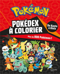 Pokémon - Pokédex de Kanto à Alola à colorier