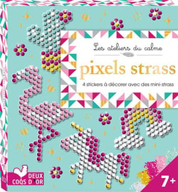 Pixels strass - mini boîte avec accessoires