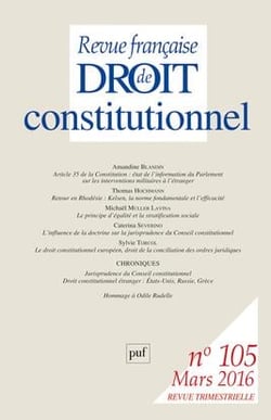 Revue française de droit constitutionnel n.105