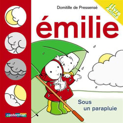 Emilie flip-flap t2 sous un parapluie