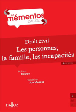 Droit Civil : Les Personnes, La Famille, Les Incapacites - Memento