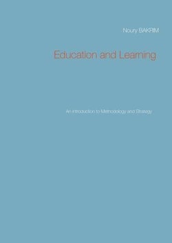 Education and learning : an introduction to methodology and strategy