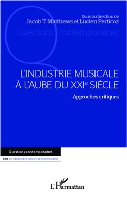 L'industrie musicale à l'aube du XXI siècle - approches critiques
