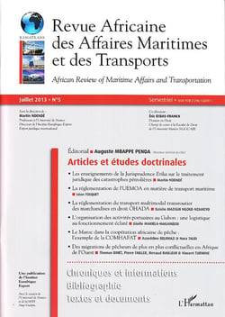 Revue africaine des affaires maritimes et des transports n.5 - articles et études doctrinales