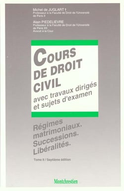 Cours de droit civil. t2. regimes matrimoniaux, successions, l - 7eme edition - vol02