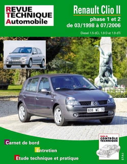 Rta 118.2 renault clio 2 phase 1 et 2 diesel