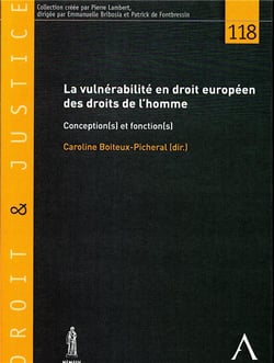 La vulnérabilité en droit européen des droits de l'homme - conception(s) et fonction(s)