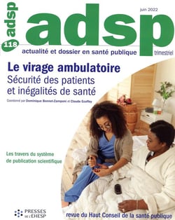 Revue adsp n°118 : le virage ambulatoire : sécurité des patients et inégalités de santé