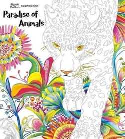 Paradise of animals adult coloring book