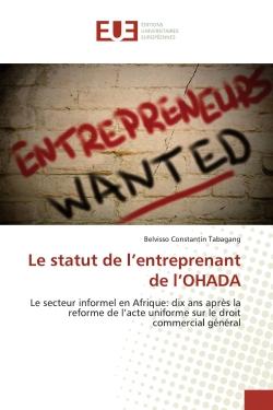 Le statut de l'entreprenant de l'OHADA : Le secteur informel en Afrique: dix ans après la reforme de l'acte uniforme sur le droit commercial