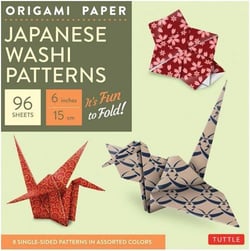 Origami paper japanese washi patterns small 6 96 sheets