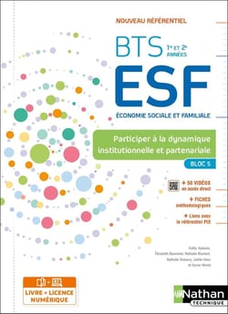 Participation à la dynamique institutionnelle et partenariale (bloc 5) - BTS ESF - 1re et 2e années (édition 2023)