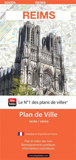 Reims : plan de ville (édition 2019)