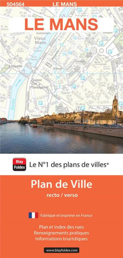 Le Mans : plan de ville (édition 2023)