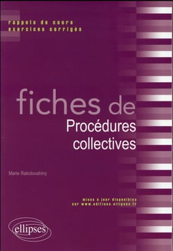 Fiches De Procedures Collectives
