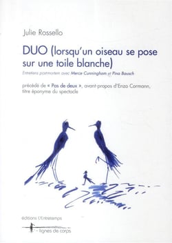 Duo (lorsqu'un oiseau se pose sur une toile blanche)