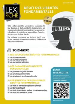 Droit des libertés fondamentales (3e édition)