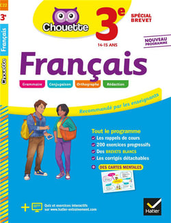 Chouette entraînement Tome 22 : français - 3e spécial brevet - cahier d'entraînement et de révision