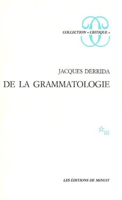 De la grammatologie
