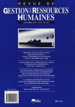 Revue Gestion des ressources humaines n.59