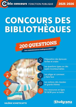 Concours des bibliothèques - 200 questions (Catégories A, B et C - Édition 2025-2026)