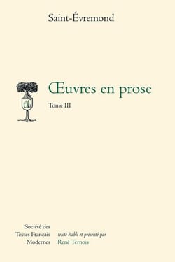 Oeuvres en prose - tome iii