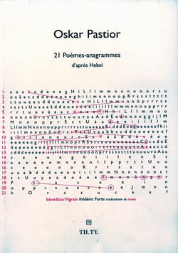 21 poèmes-anagrammes d'après hebel