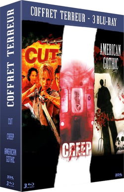 Terreur - Coffret 3 films : Cut + Creep + American Gothic