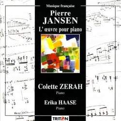 Jansen, Pierre : intégrale de l'oeuvre pour piano